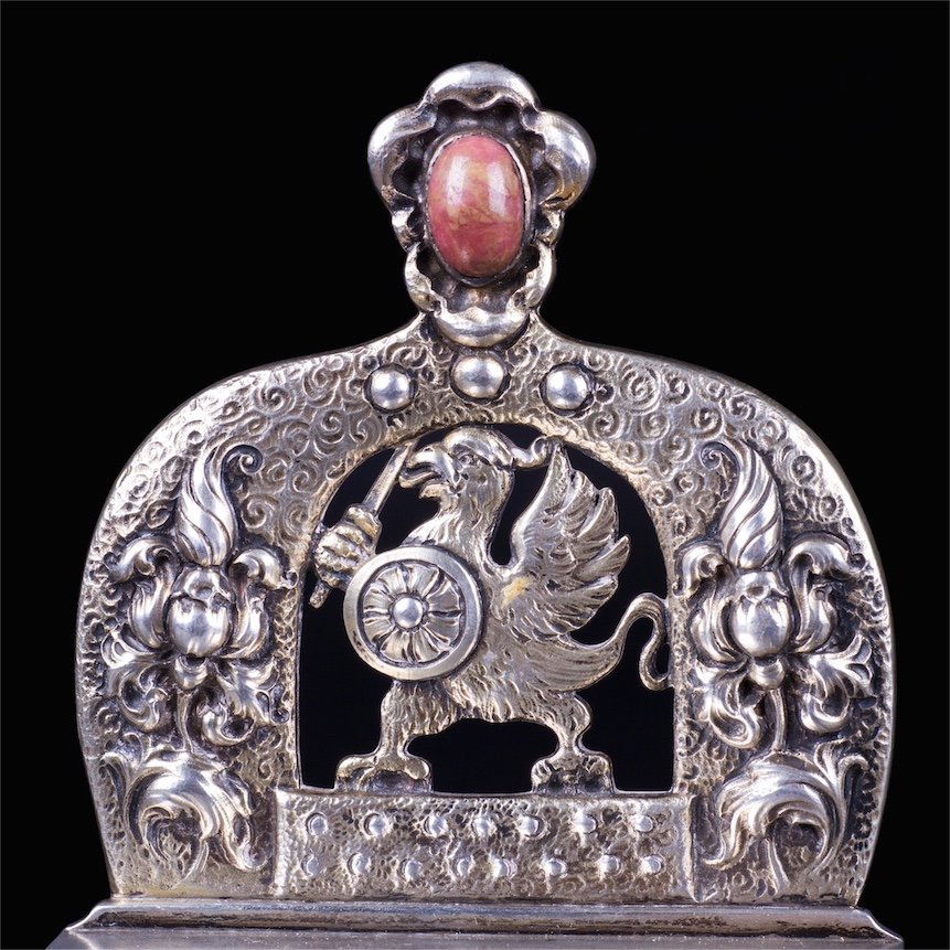 Exceptional Faberge gem-set presentation salt-cellar — image 4