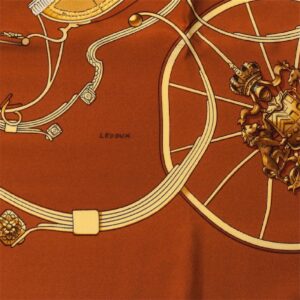 Hermes "Springs" silk scarf, Author Philippe Ledoux. — image 4