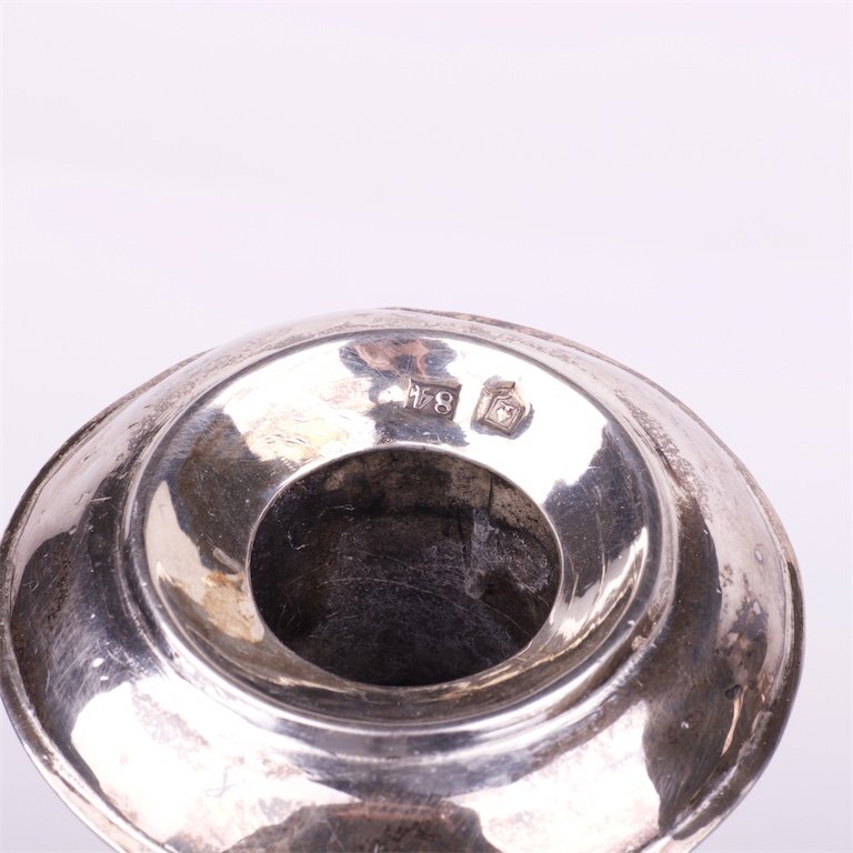 Pair of solid silver candlesticks. Russia. — image 3