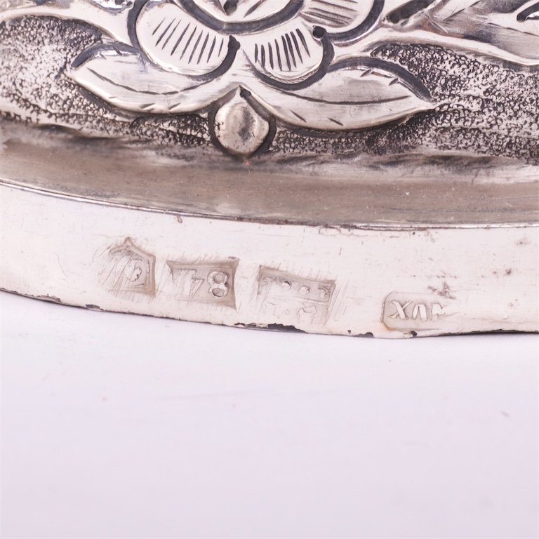 Pair of solid silver candlesticks. Russia. — image 4