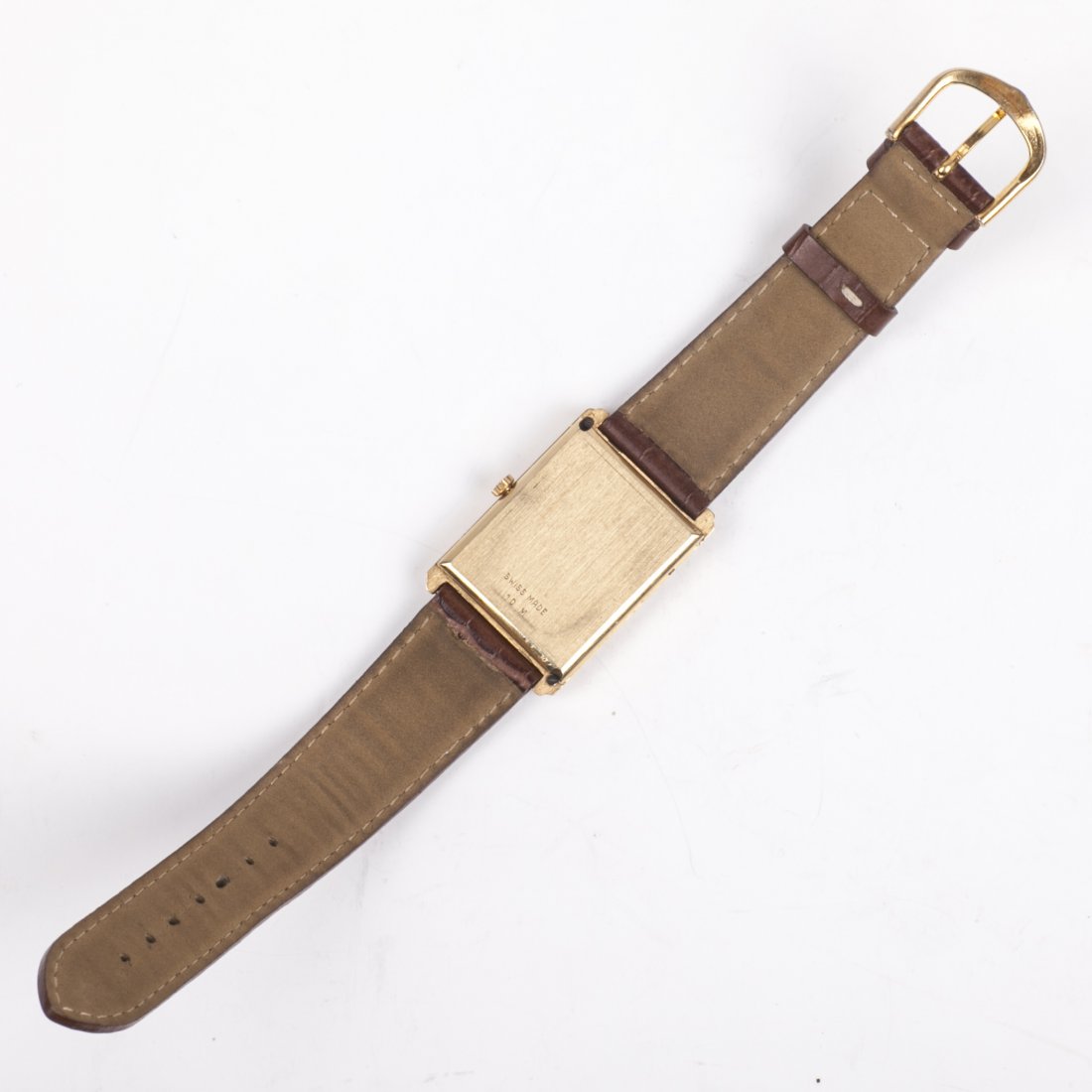 Swiss gilded men's wristwatch with calendar — image 3