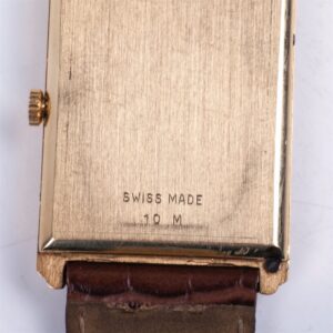 Swiss gilded men's wristwatch with calendar — image 4
