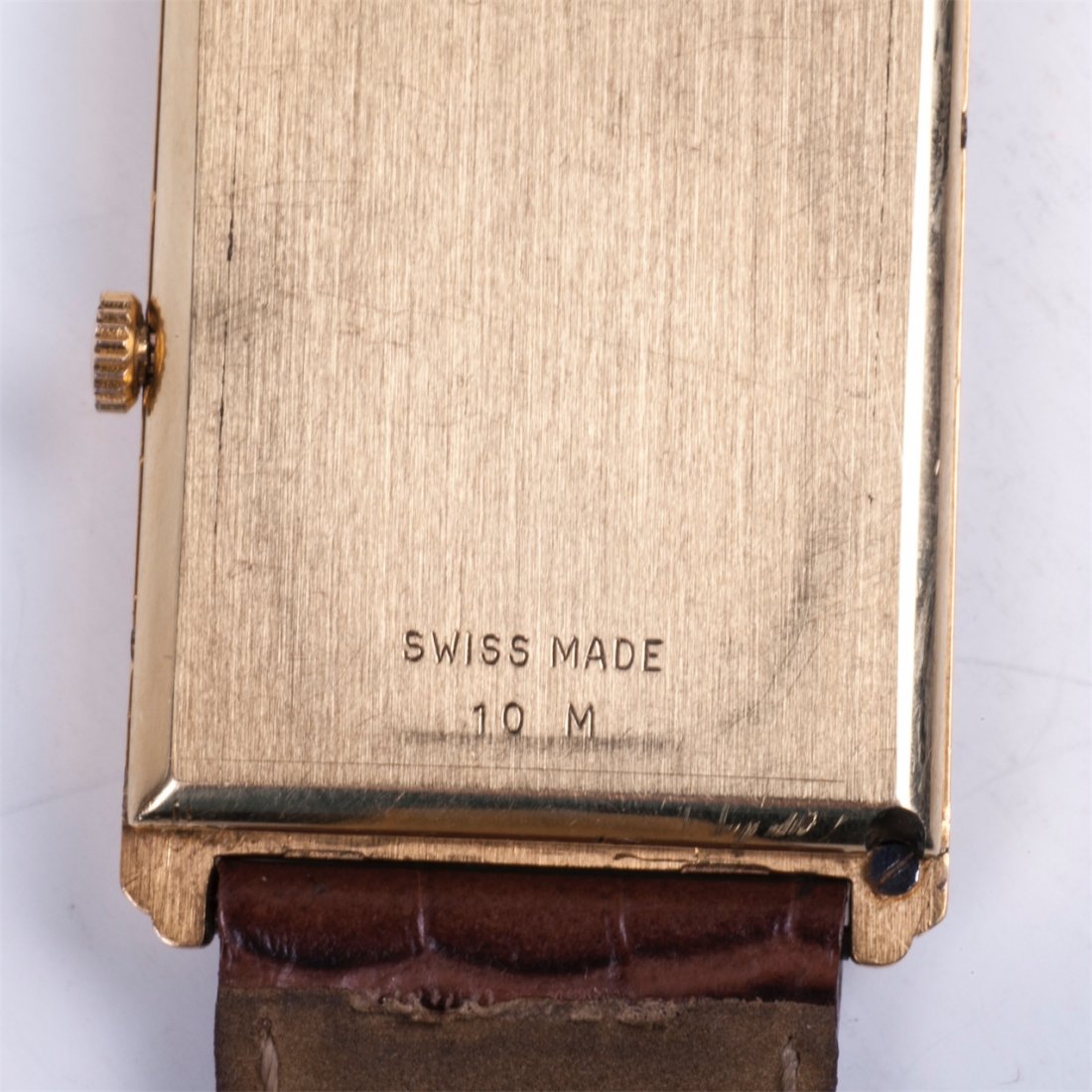 Swiss gilded men's wristwatch with calendar — image 4