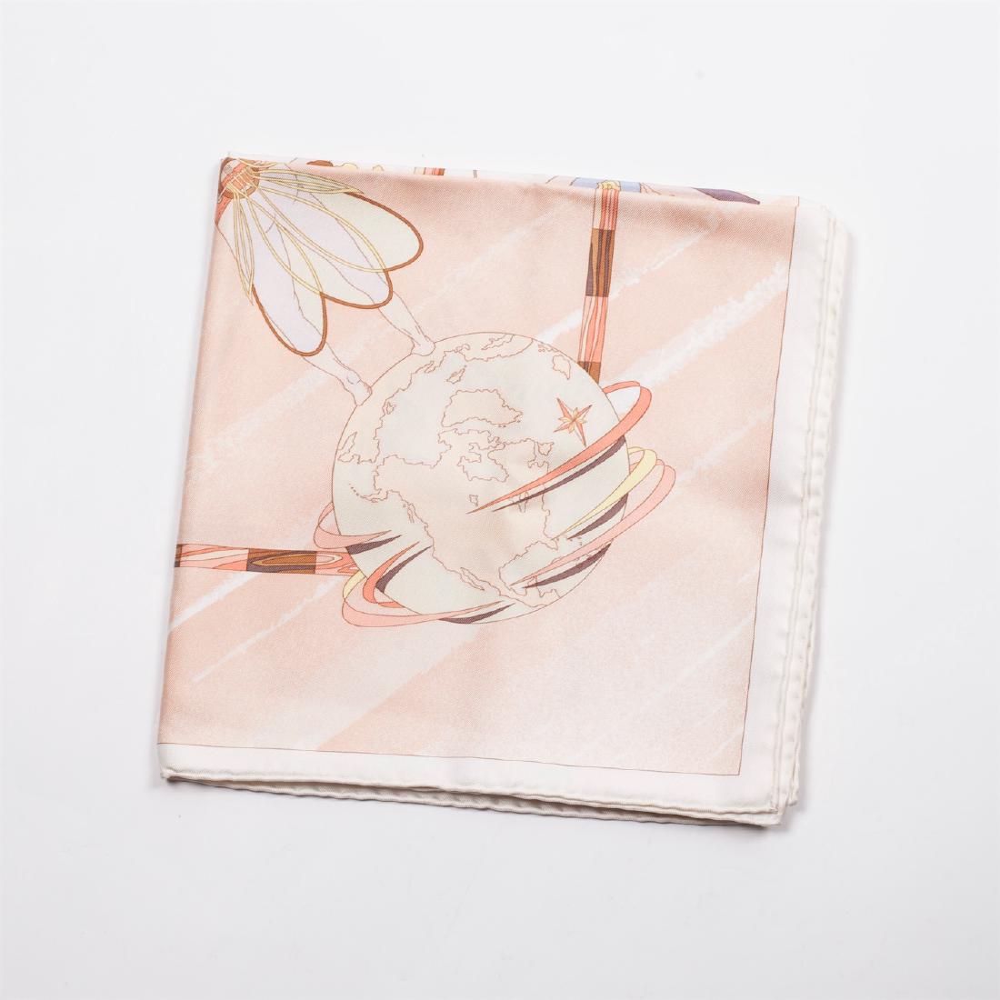 Hermes "Face au large" silk scarf. 2000. — image 2