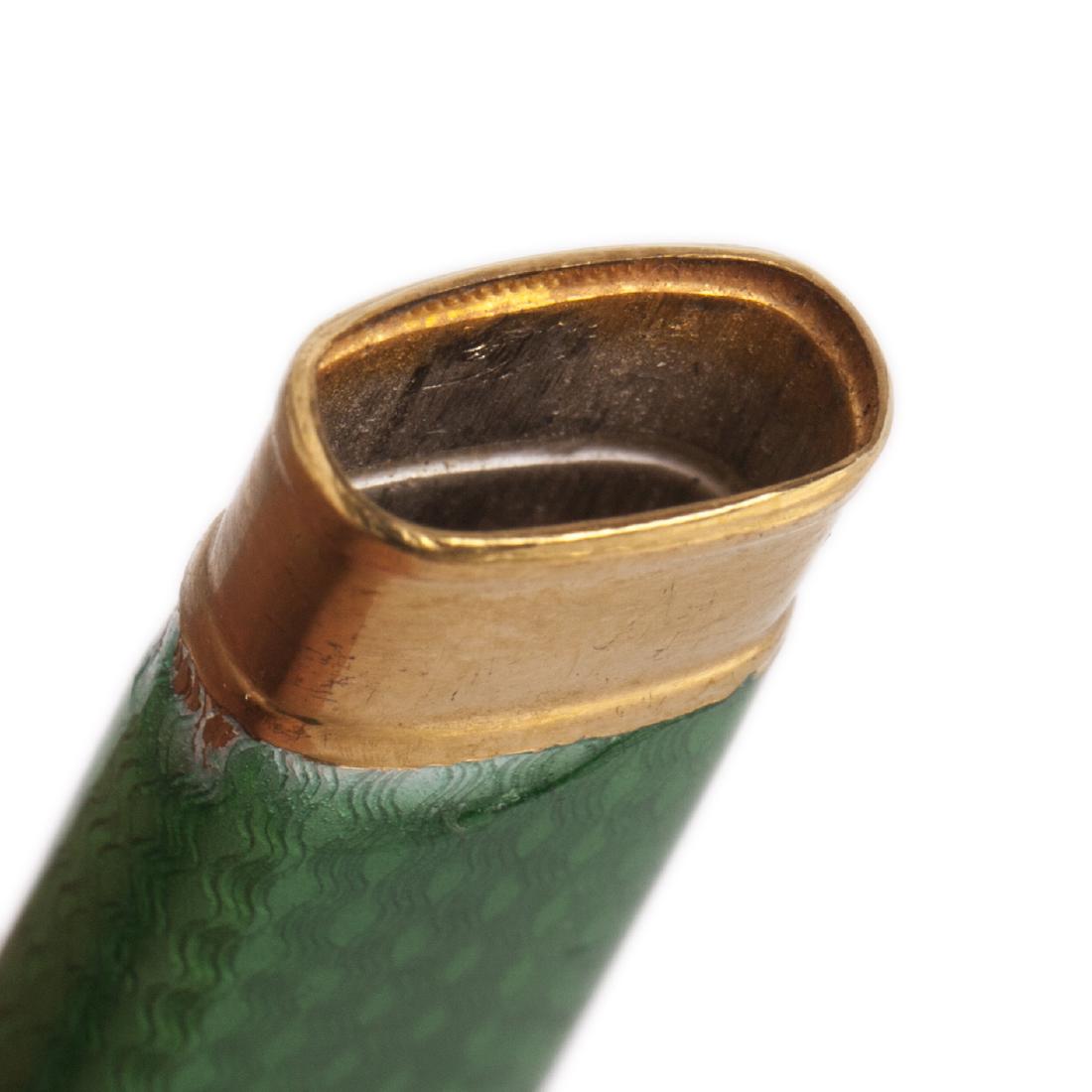 Russian Faberge silver-gilt and guilloche enamel pencil — image 3