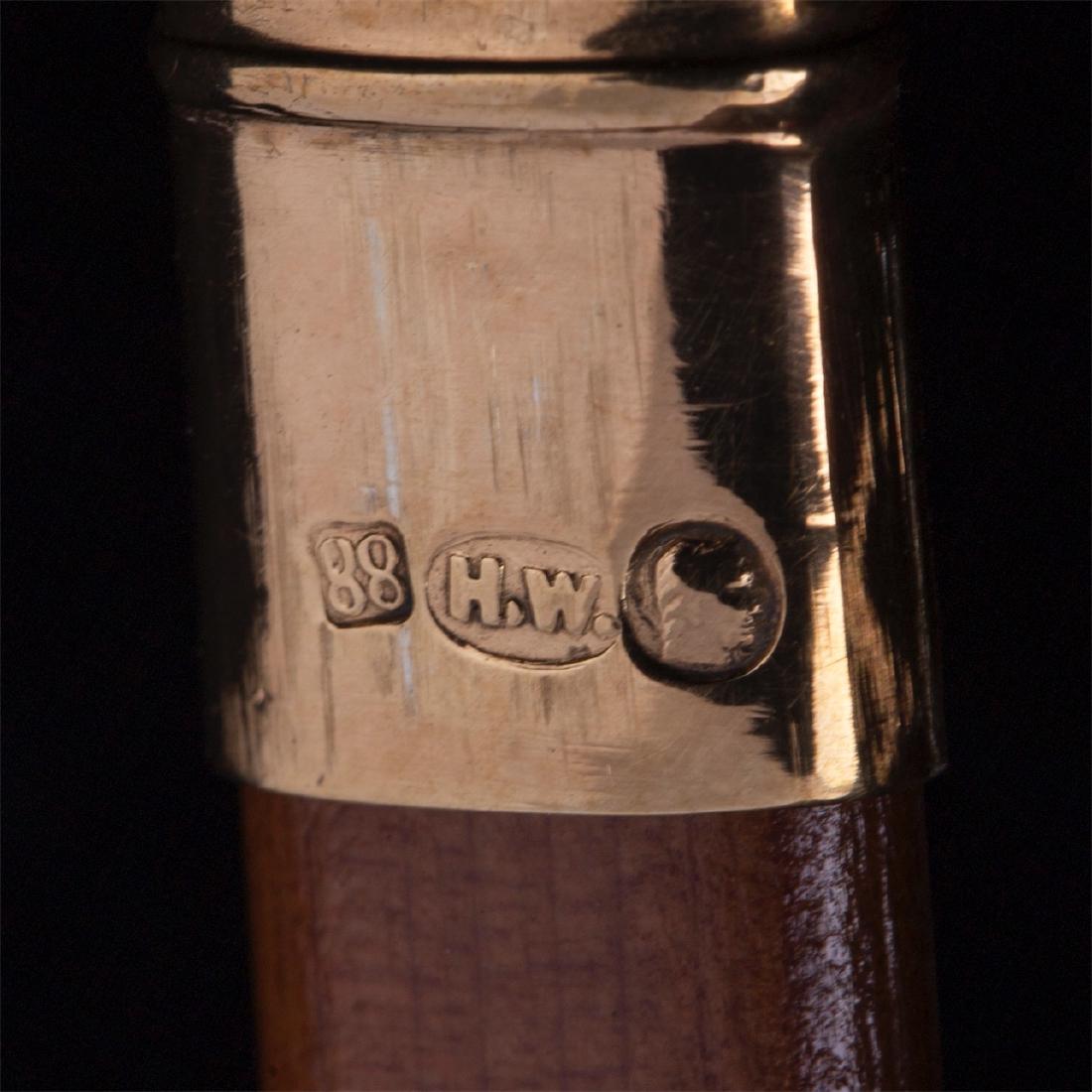 Russian Faberge silver-gilt and guilloche enamel pencil — image 5