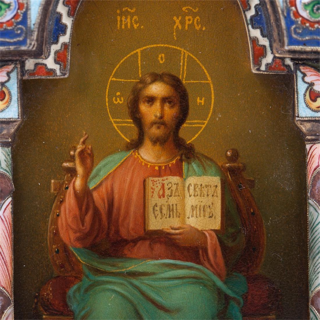 Russian triptych with depiction of saints — image 2