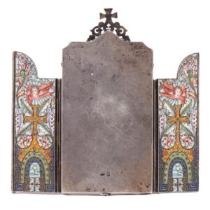Russian triptych with depiction of saints — image 5