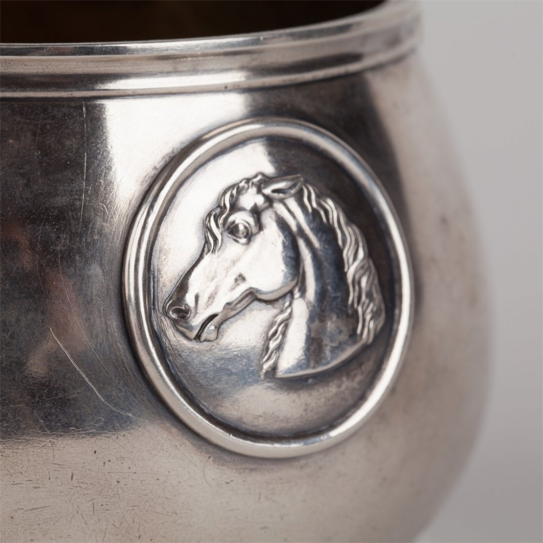 Silver sugar bowl. Workshop of I.Sazikov, 1862 yr. — image 4