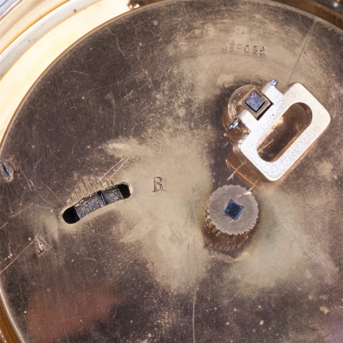 French silver and an enamel desk clock — image 6