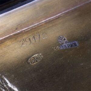 Great Faberge Art nouveau gem-set silver-gilt cigar box — image 6