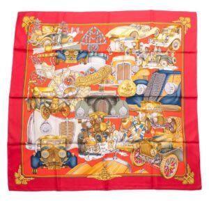 Hermes "Automobile" silk scarf. 1996 — image 1