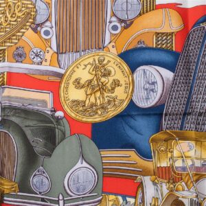 Hermes "Automobile" silk scarf. 1996 — image 4
