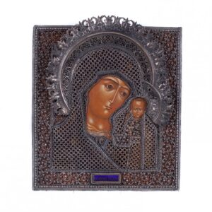 Russian icon of Mother of God of Kazan. Moscow, 1816y. — image 1