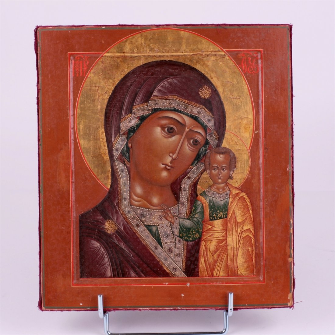 Russian icon of Mother of God of Kazan. Moscow, 1816y. — image 6