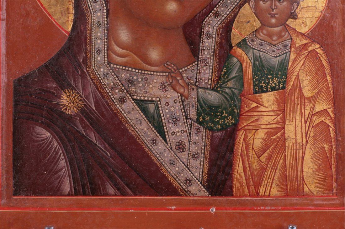 Russian icon of Mother of God of Kazan. Moscow, 1816y. — image 8