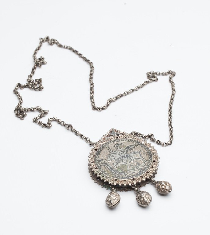 Silver and niello panagia — image 1