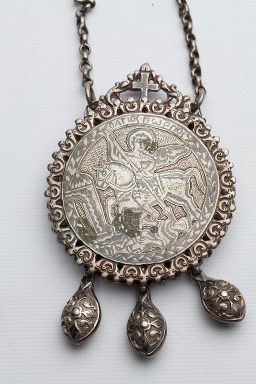 Silver and niello panagia — image 2