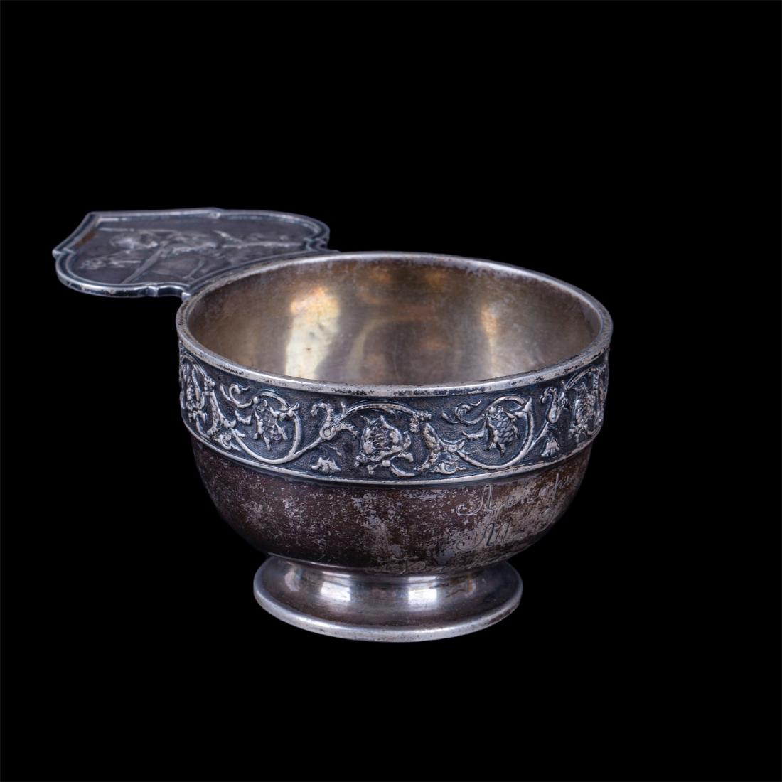 Faberge silver-gilt presentation cup — image 2