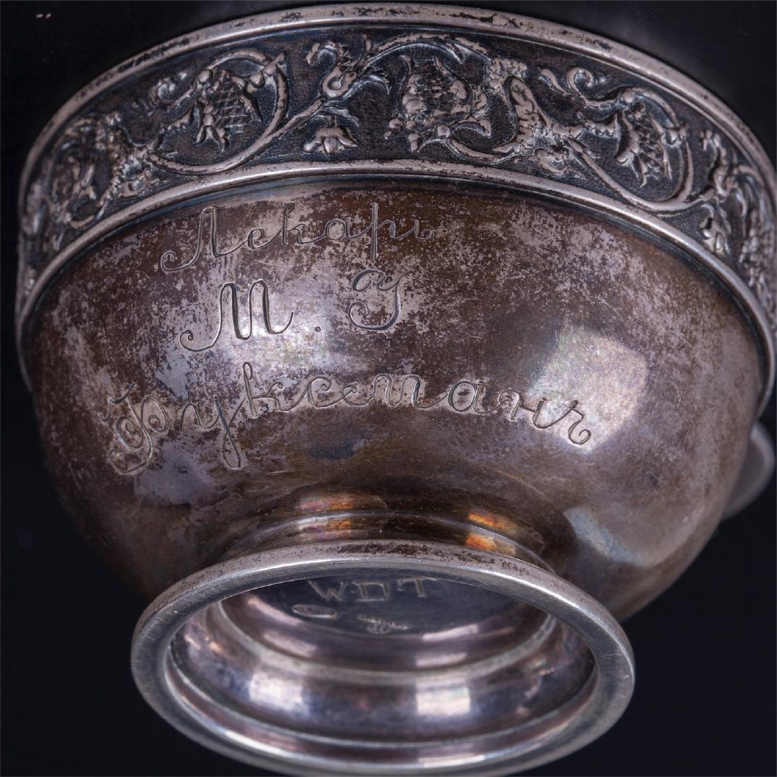 Faberge silver-gilt presentation cup — image 7