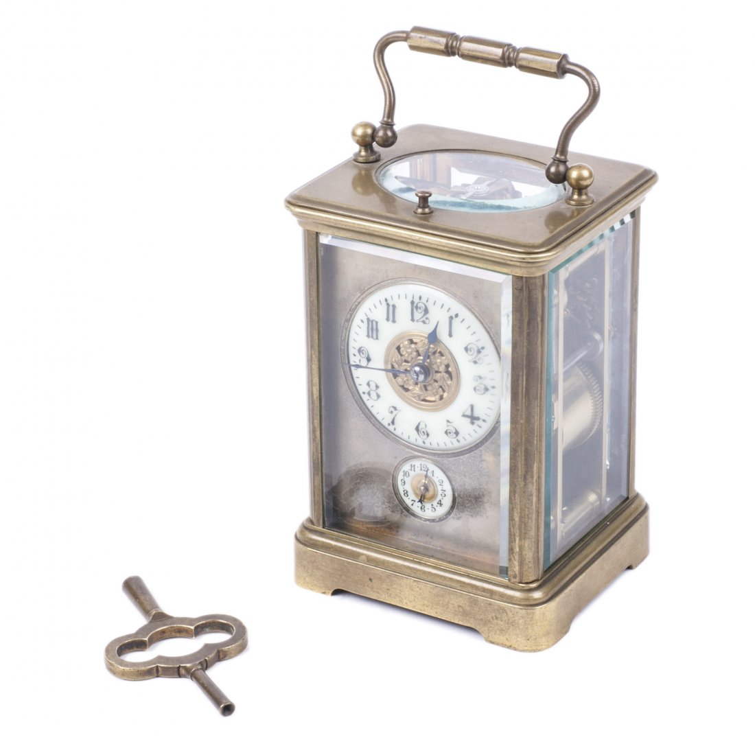 French carriage clock with a quarter repeater and alarm — image 1