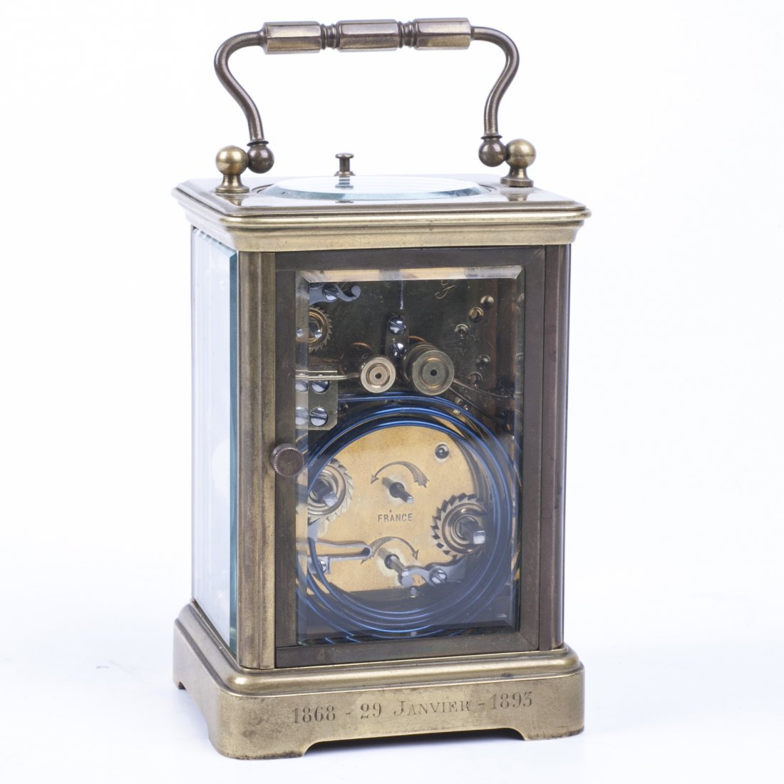 French carriage clock with a quarter repeater and alarm — image 5