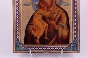 Rare Russian presentation icon of Mother of God of — image 3