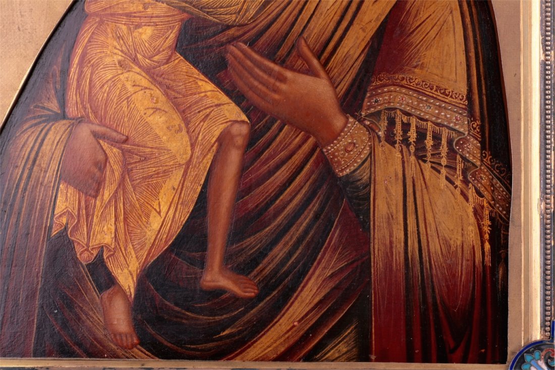 Rare Russian presentation icon of Mother of God of — image 5