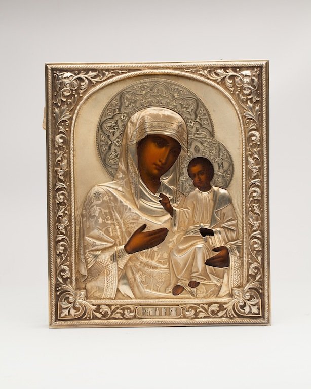 Russian Icon Mother of God of Iverskaya by Khlebnikov — image 1