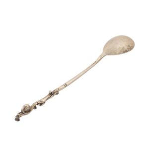 Silver-gilt cast tea-holder spoon — image 2
