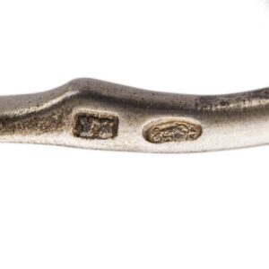 Silver-gilt cast tea-holder spoon — image 5