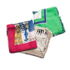 Three Hermes silk scarfs. — image 1