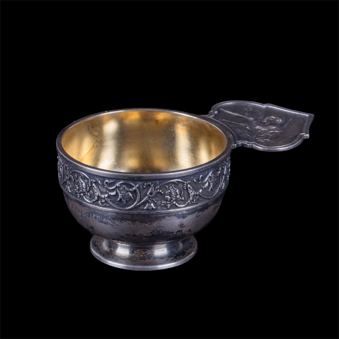 Faberge silver-gilt presentation cup — image 1