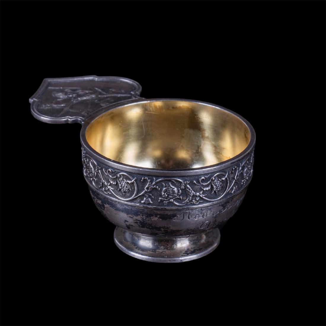 Faberge silver-gilt presentation cup — image 2
