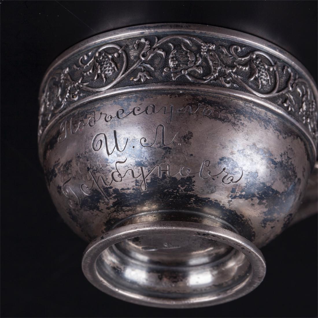 Faberge silver-gilt presentation cup — image 7
