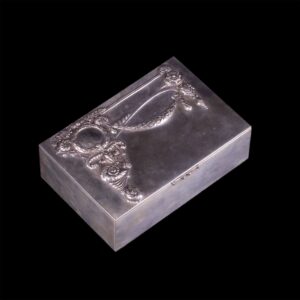 Great Russian silver cigar box in Art nouveau style — image 1