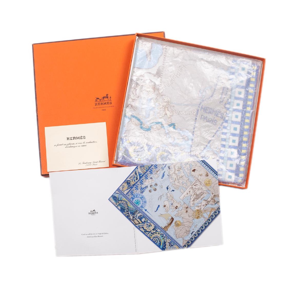 Hermès "Le Voyage de Pythéas" silk scarf. 2013 — image 1