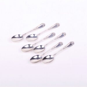 Set of 6 silver spoons. — image 1