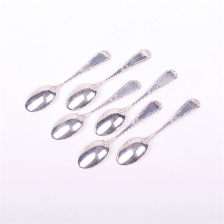 Set of 6 silver spoons. — image 2