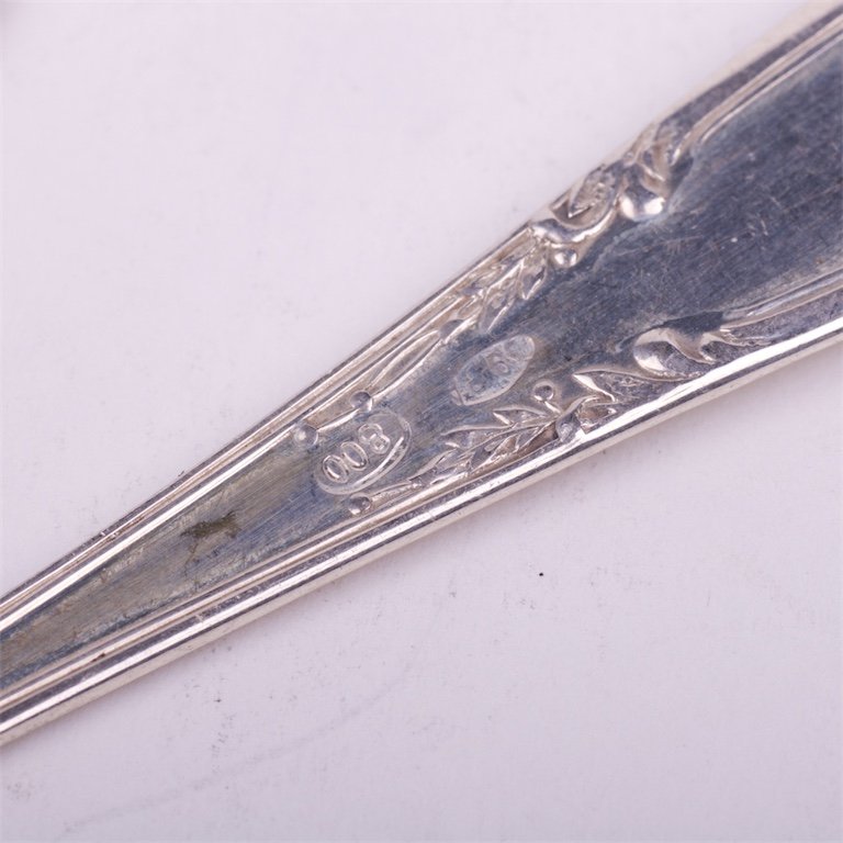 Set of 6 silver spoons. — image 3