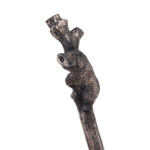 Silver cast tea-holder spoon "Bear" — image 3