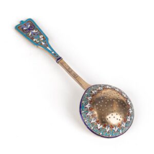 Silver strainer. I.P. Klebnikov workshop. Moscow, 1893. — image 1