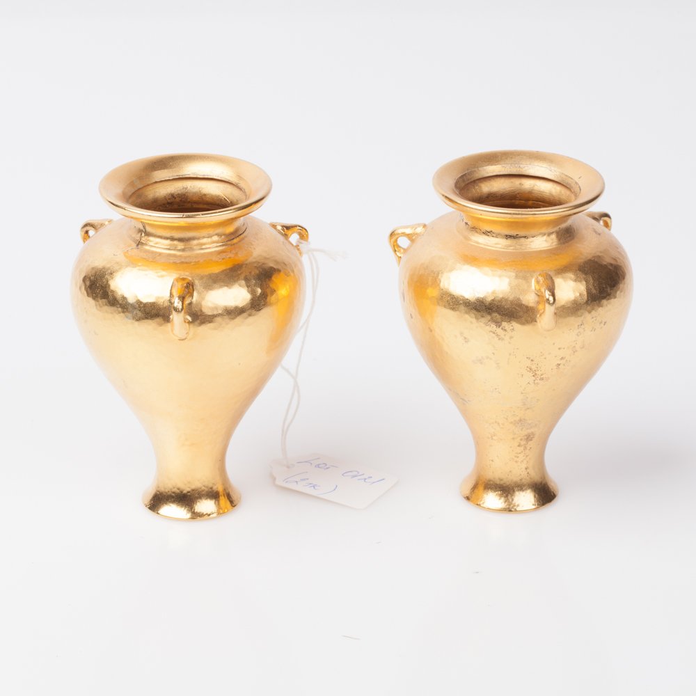 Vase. 2 pieces. Signed: LALAOUNIS. — image 1