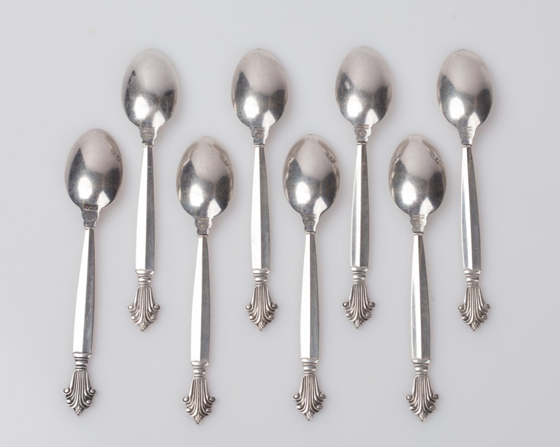 Coffee spoons. Georg Jensen. — image 2