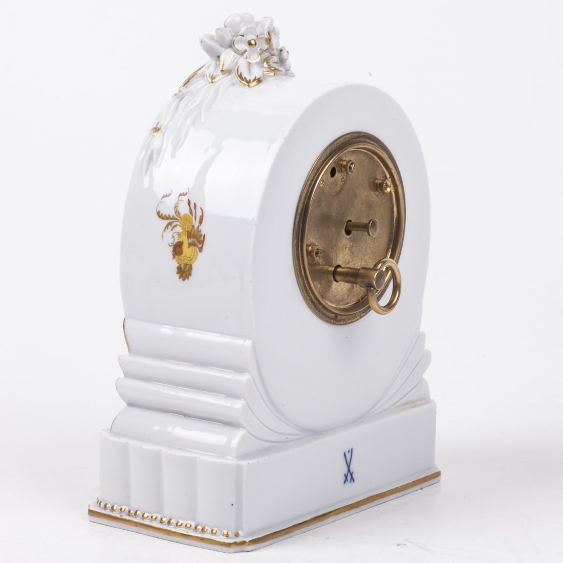 Meissen desk clock with gilt decoration of Chinese — image 4