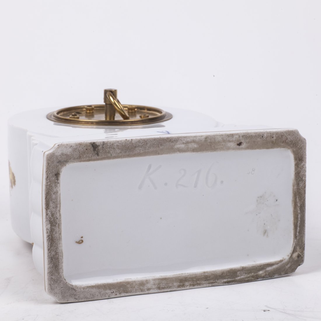 Meissen desk clock with gilt decoration of Chinese — image 8