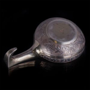 Russian silver-gilt kovsh with a proverb — image 6