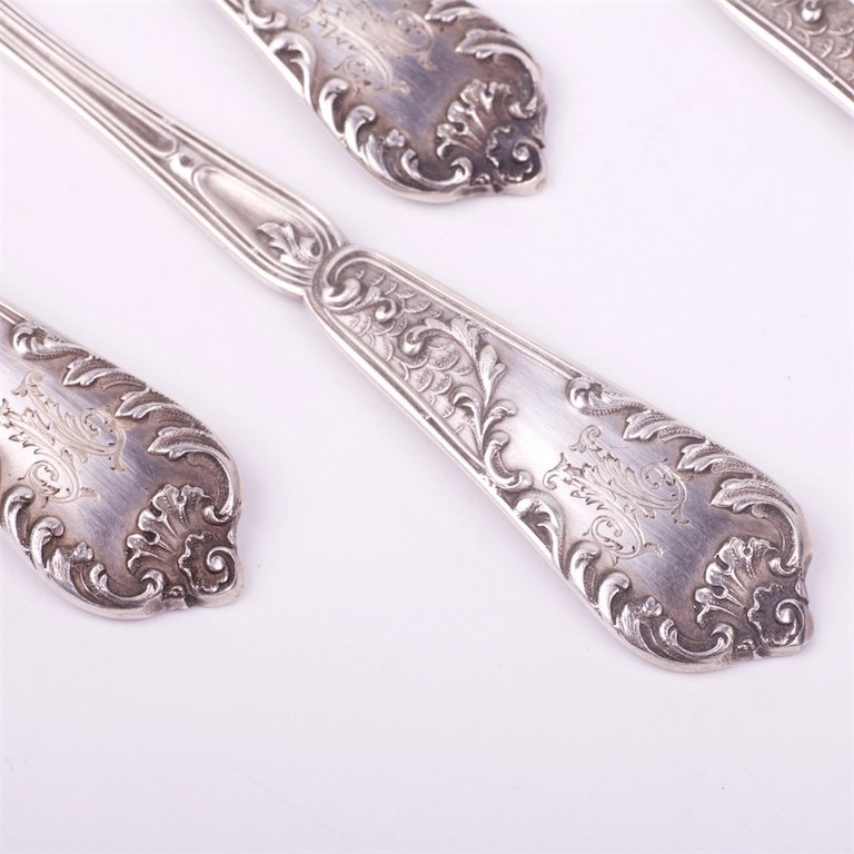 Set of 12 forks for oyster. — image 3