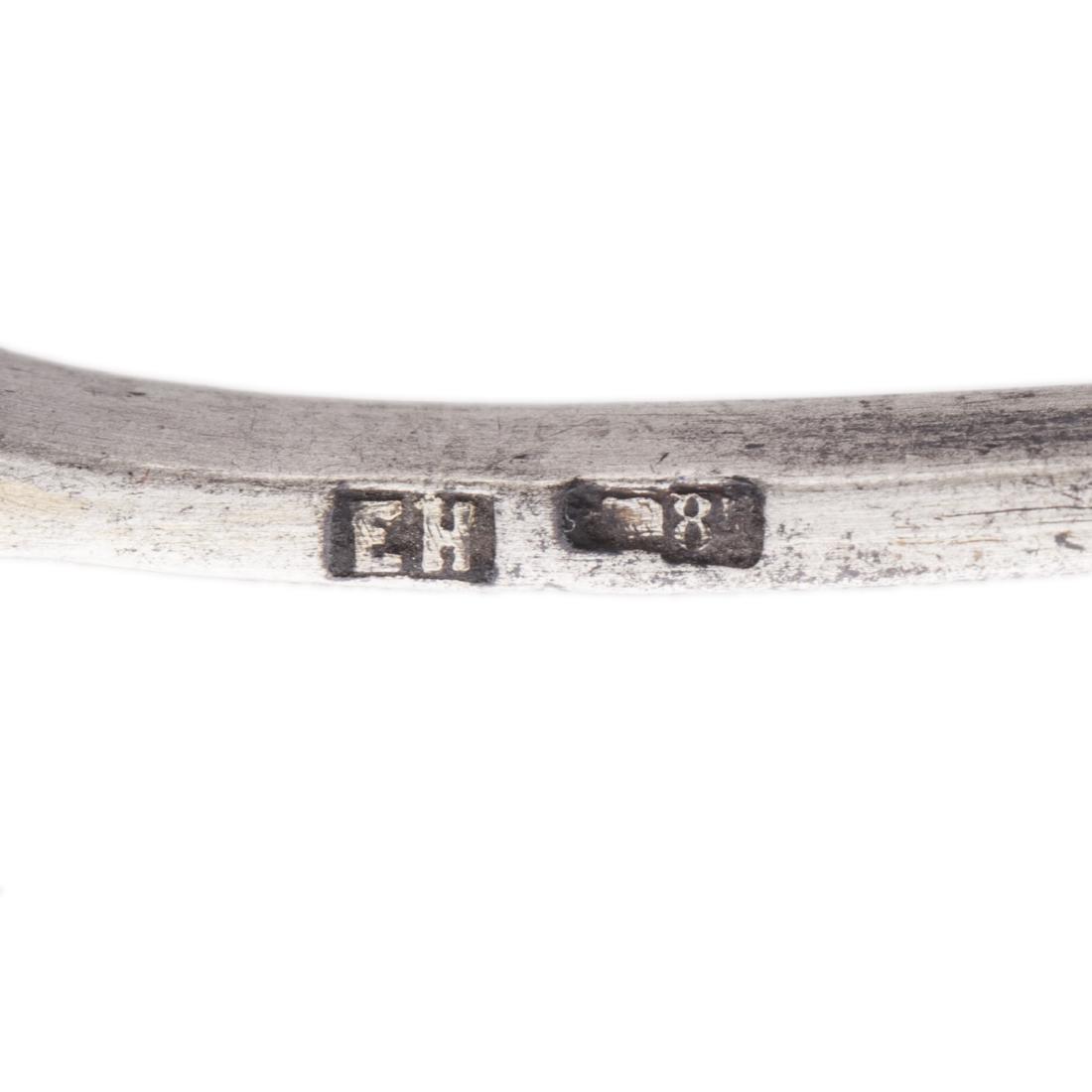 Silver cast tea-holder spoon "Bogatyr zastava" — image 4