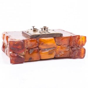 Desk clock with amber and alarm 1920s — image 5